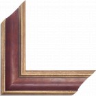 Red/gold schilderijlijst van de serie PALLADIO COLOR in de kleur bruin